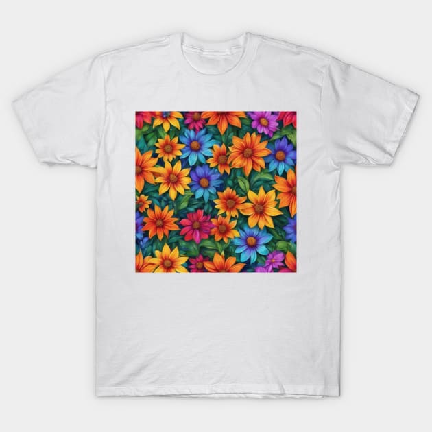 Floral Design Allover T-Shirt by justrachna